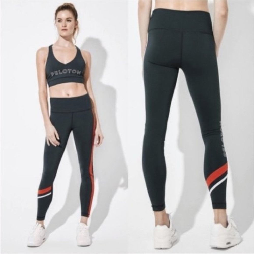 Vimmia x Peloton Stripe Logo Fleet Leggings